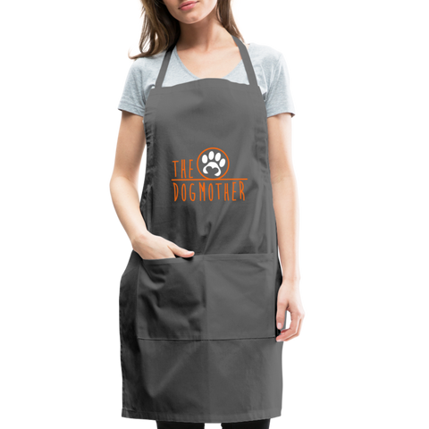 Image of The Dog Mother Adjustable Apron - charcoal