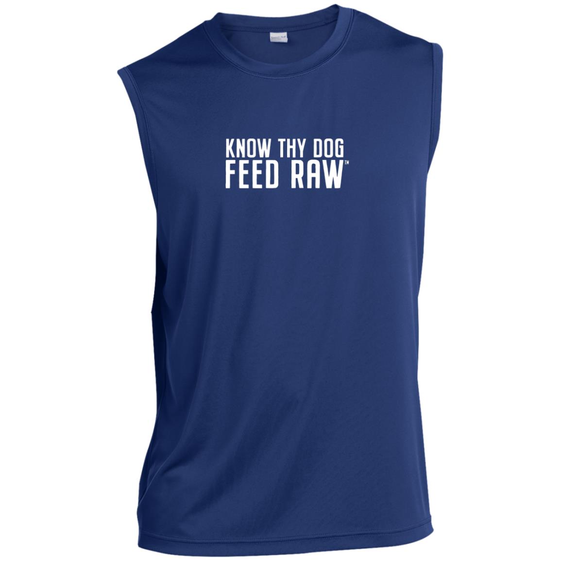 Know Thy Dog Feed Raw Men’s Sleeveless Performance Tee