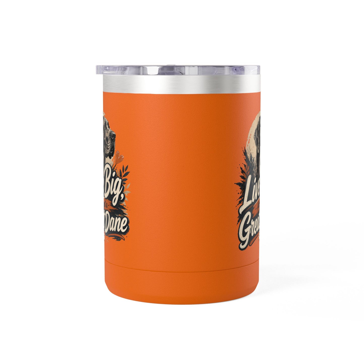 Great Dane Coffee Tumbler - "Live Big, Adopt a Great Dane" 15oz Insulated Mug