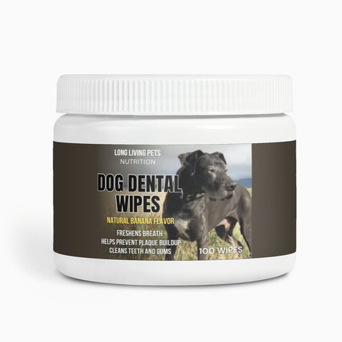 Image of Dog Dental Wipes | All Natural Ingredients | Banana Flavor