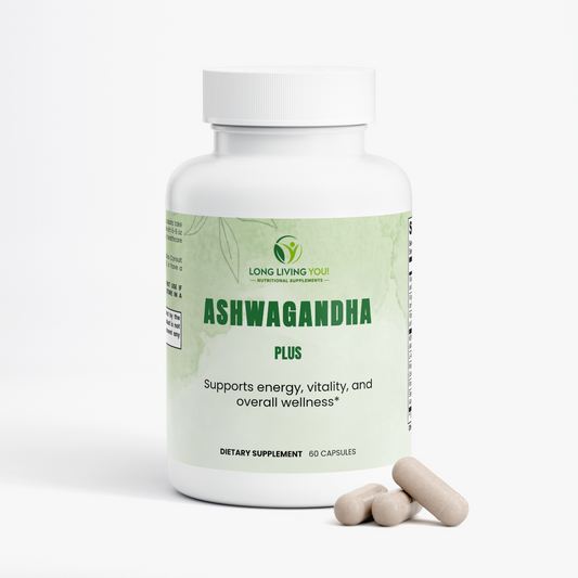 Ashwagandha Plus | with  Vitamin D3, B6, B12,  + More