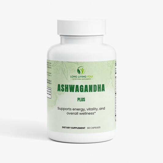 Ashwagandha Plus | with  Vitamin D3, B6, B12,  + More