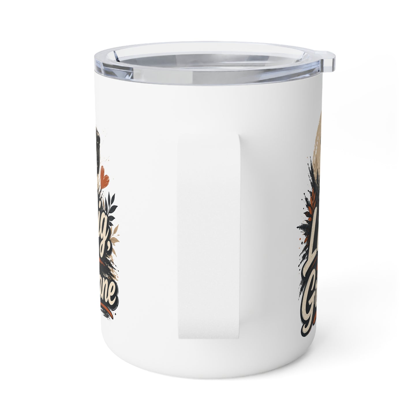 10oz Insulated Mug — Live Big Dane (Great Dane Dog Design)