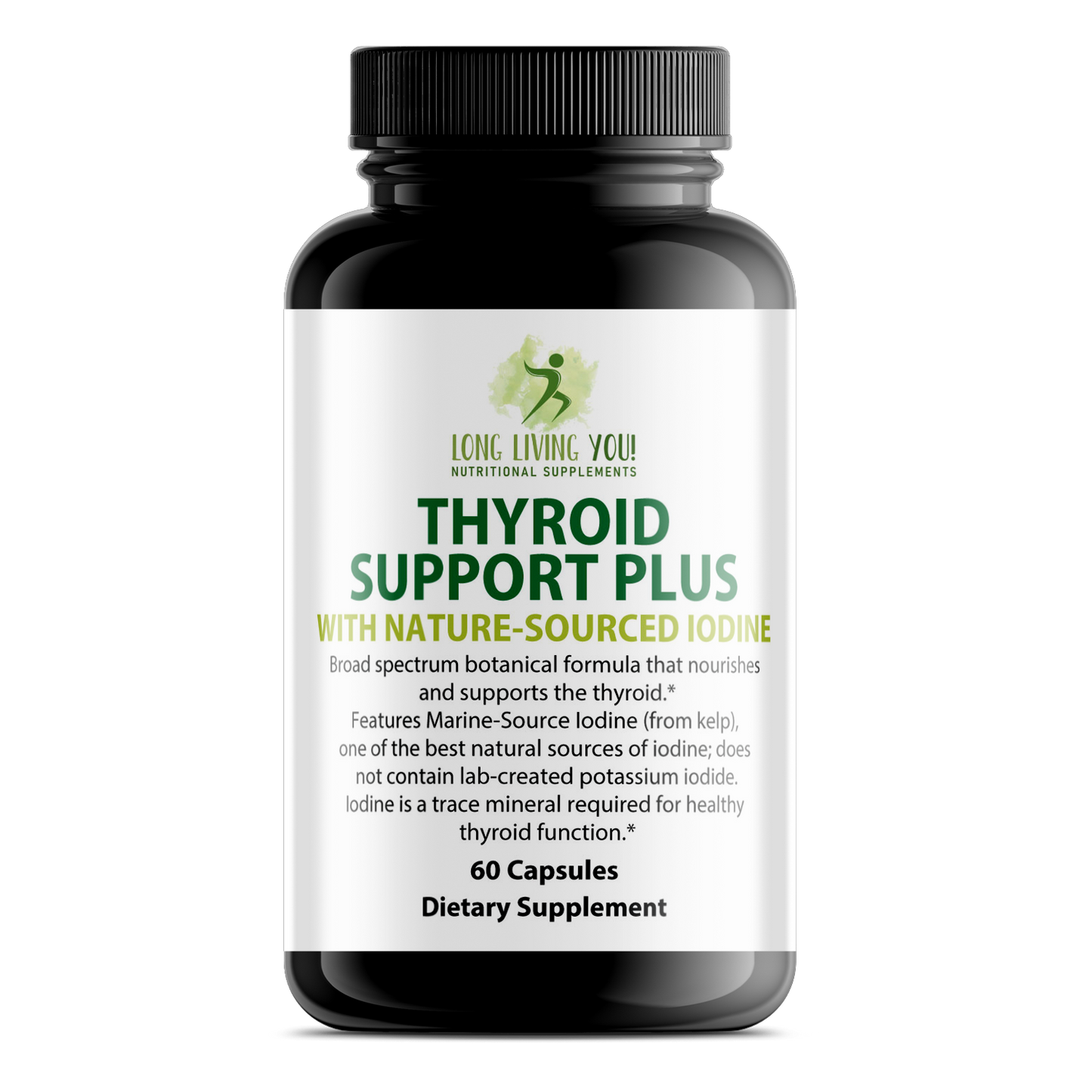 Thyroid Support 9x with Marine Sourced Iodine - Made in USA