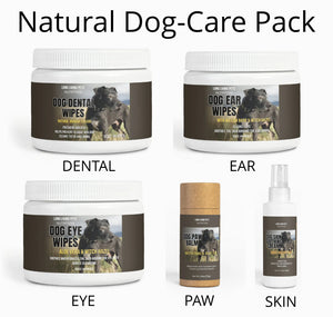 Dog Care Pack | All Natural Products for Teeth, Skin, Eyes, Ears and Paws