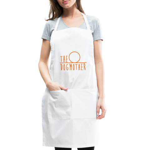 Image of The Dog Mother Adjustable Apron - white