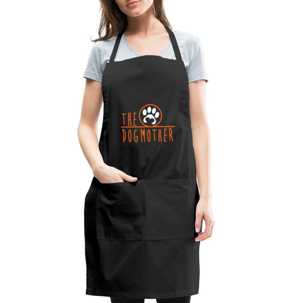 The Dog Mother Adjustable Apron - black