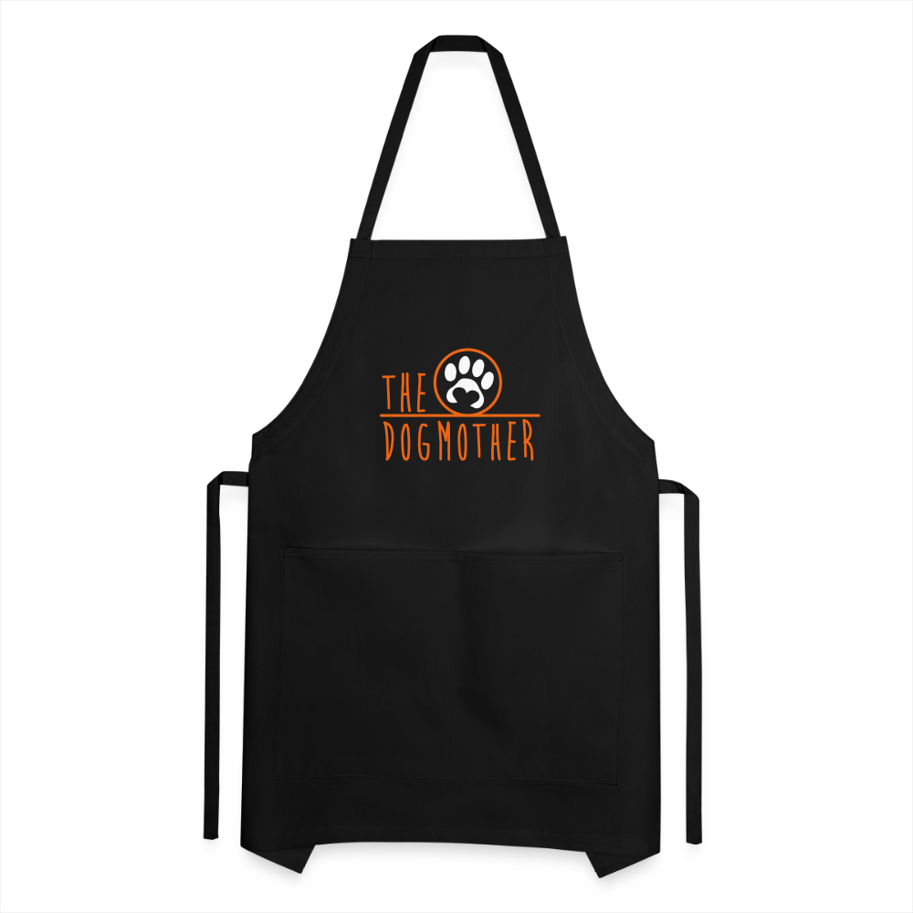 The Dog Mother Adjustable Apron - black