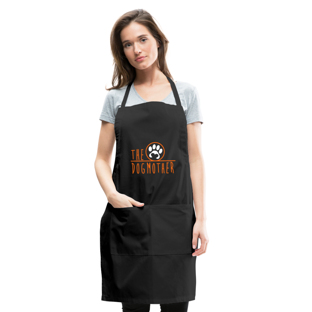 The Dog Mother Adjustable Apron - black