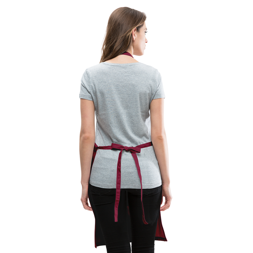 The Dog Mother Adjustable Apron - burgundy