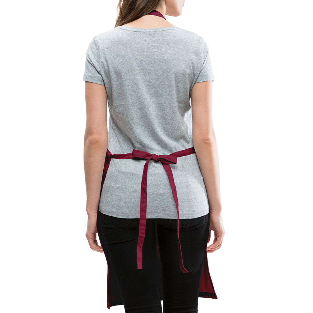 The Dog Mother Adjustable Apron - burgundy