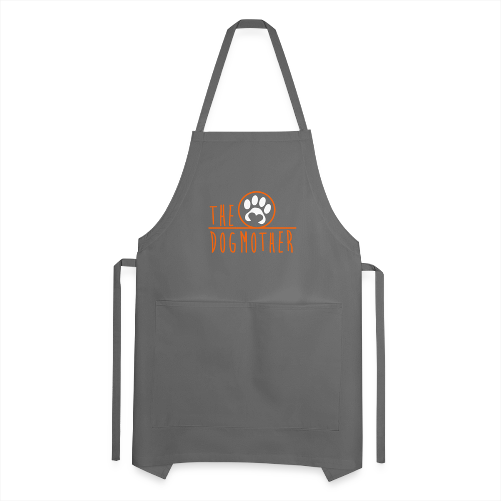 The Dog Mother Adjustable Apron - charcoal