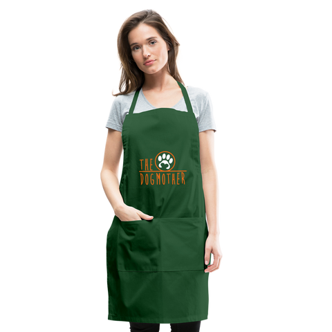 Image of The Dog Mother Adjustable Apron - forest green