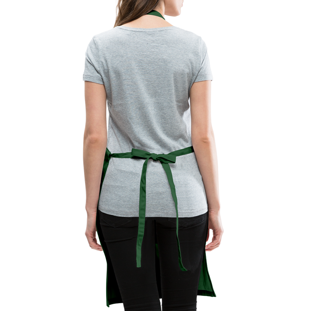 The Dog Mother Adjustable Apron - forest green