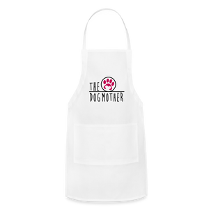 The Dog Mother Adjustable Apron - white