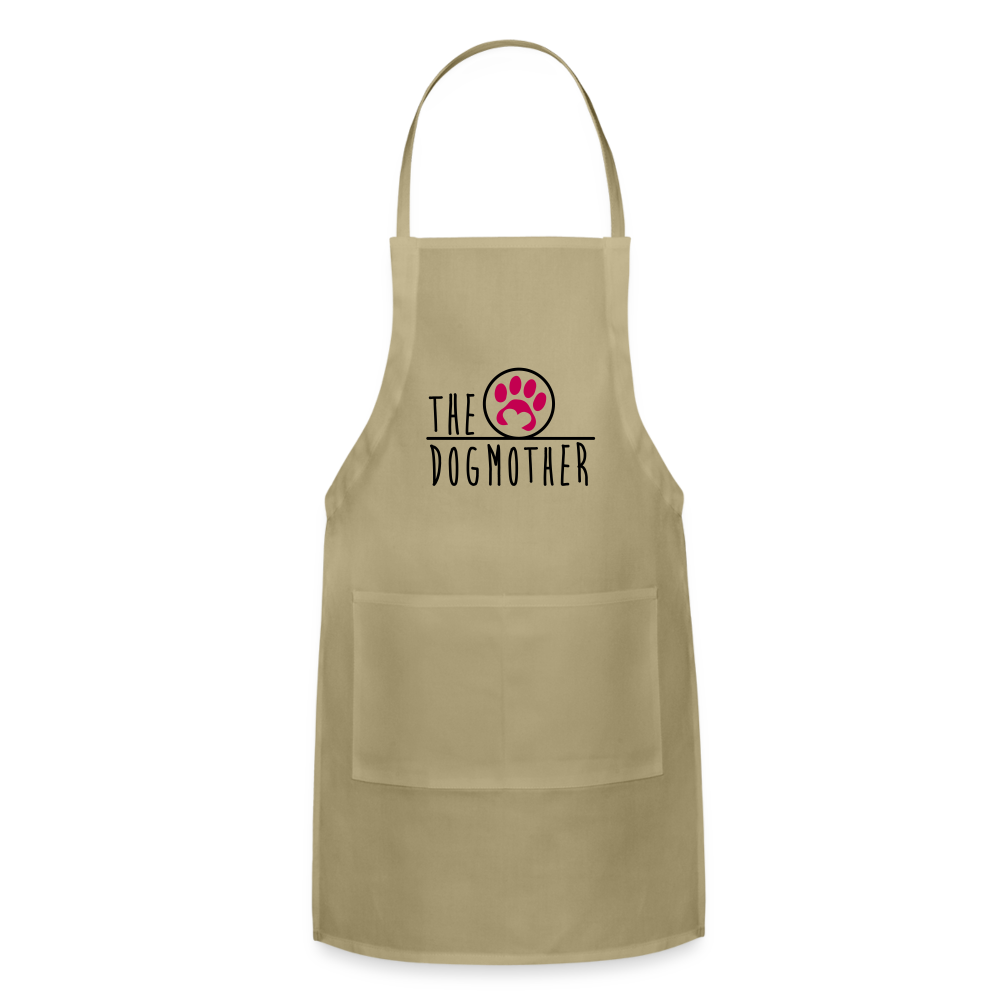 The Dog Mother Adjustable Apron - khaki