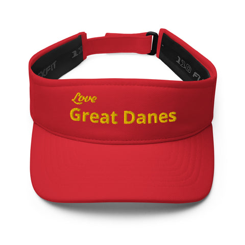 Image of Love Great Danes Visor