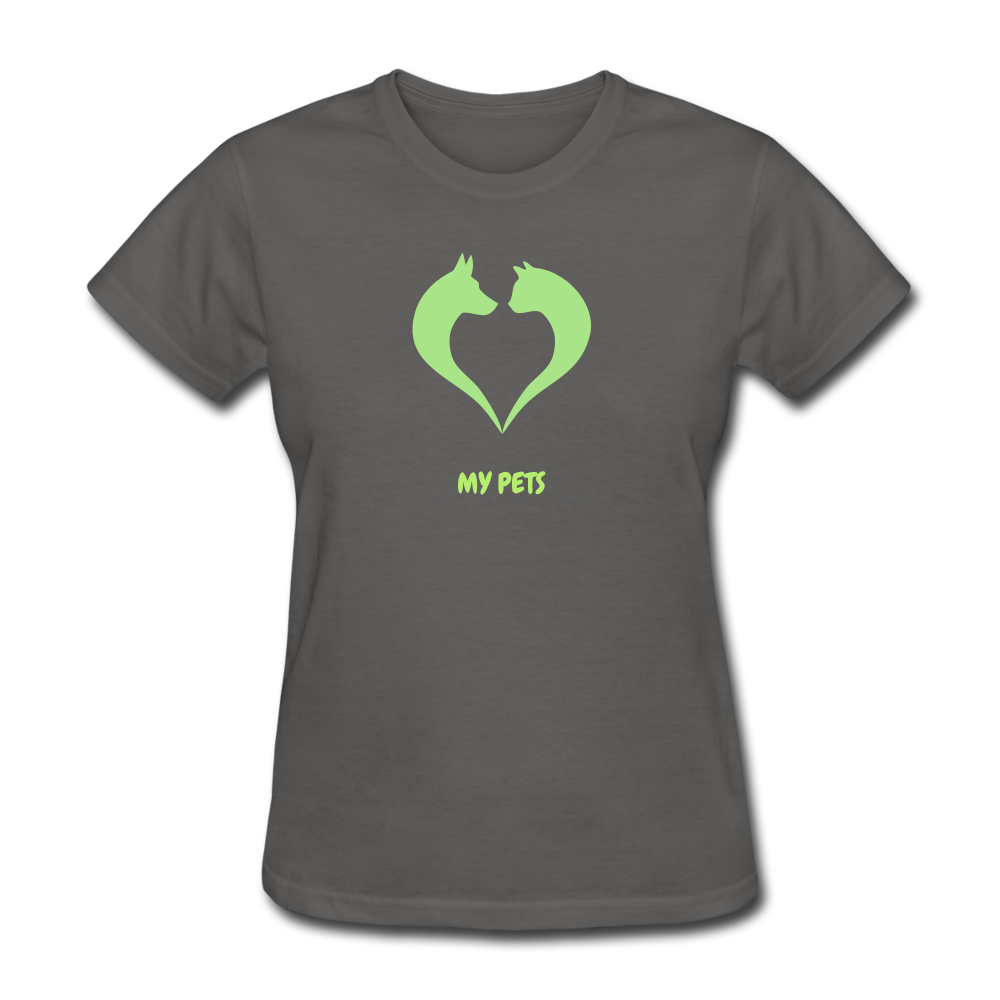 Love My Pets Women's T-Shirt - charcoal