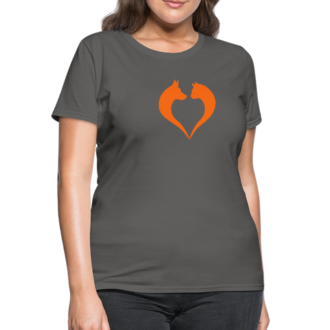 Image of I love dogs and cats Women's T-Shirt - charcoal