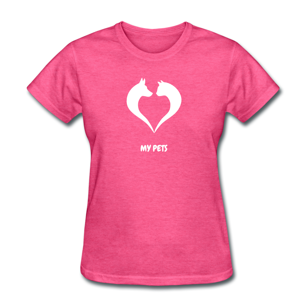 Love My Pets Women's T-Shirt - heather pink