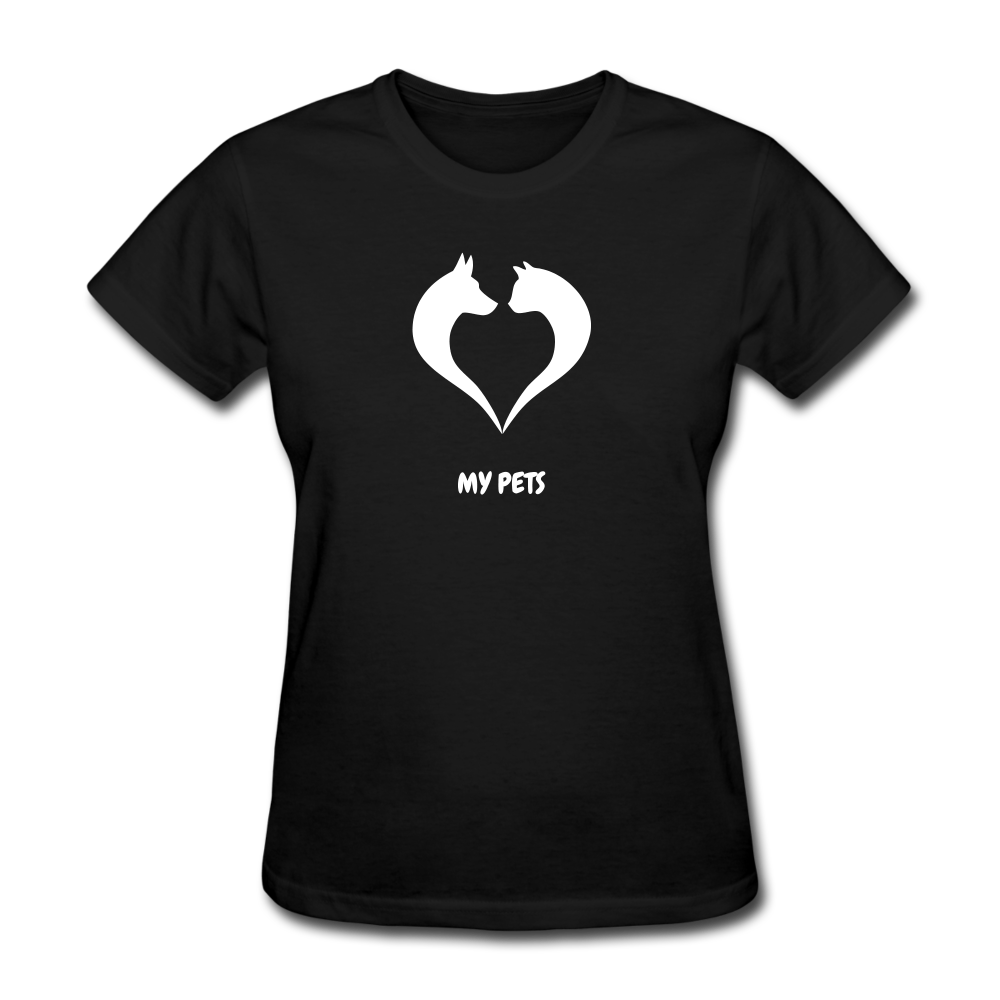 Love My Pets Women's T-Shirt - black