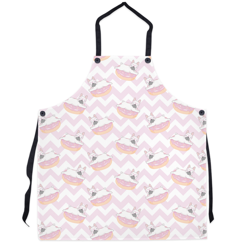 Pink French Bulldog Design Aprons