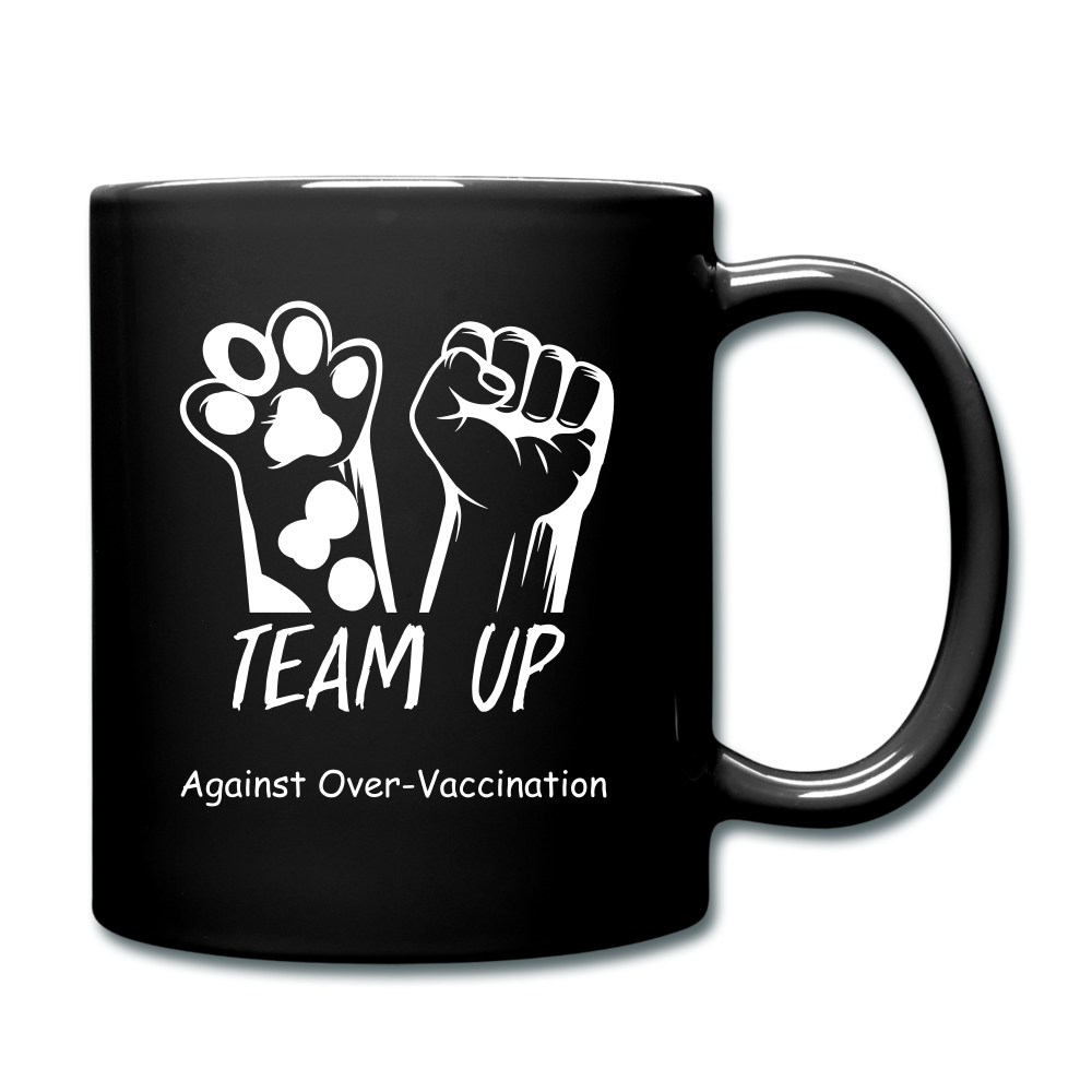 Team Up Against Over-Vaccination! Full Color Mug - black