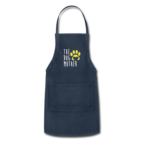 Image of The Dog Mother Apron Adjustable Apron - navy
