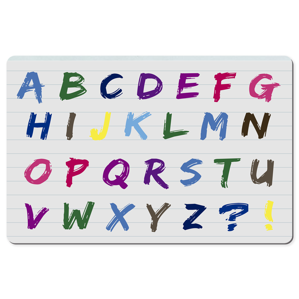 Alphabet Desk Mats - Great way for kids to learn the alphabet