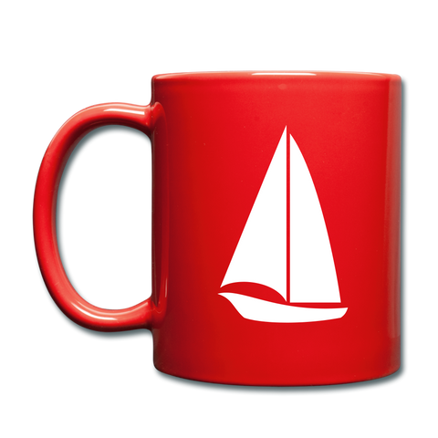 Image of I'll Rather be Sailing Mug - red