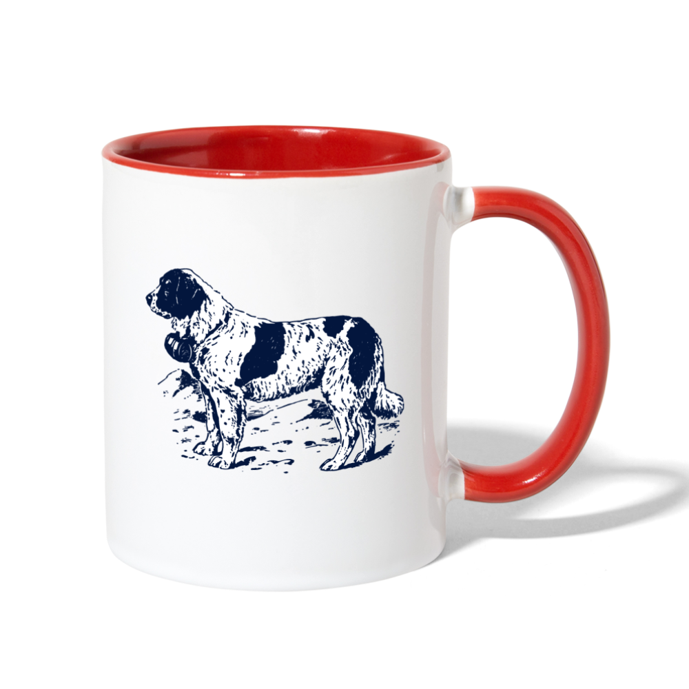 Contrast Coffee Mug - white/red