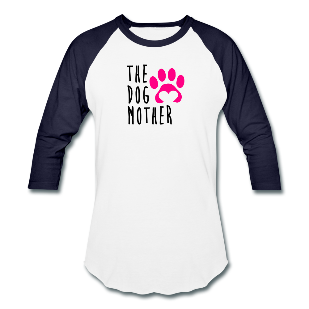 The Dog Mother - Baseball T-Shirt - white/navy