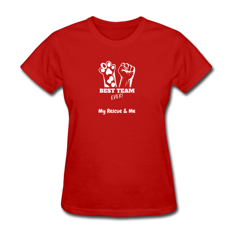 Image of Beast Team Ever - My Rescue and Me - Women's T-Shirt - red