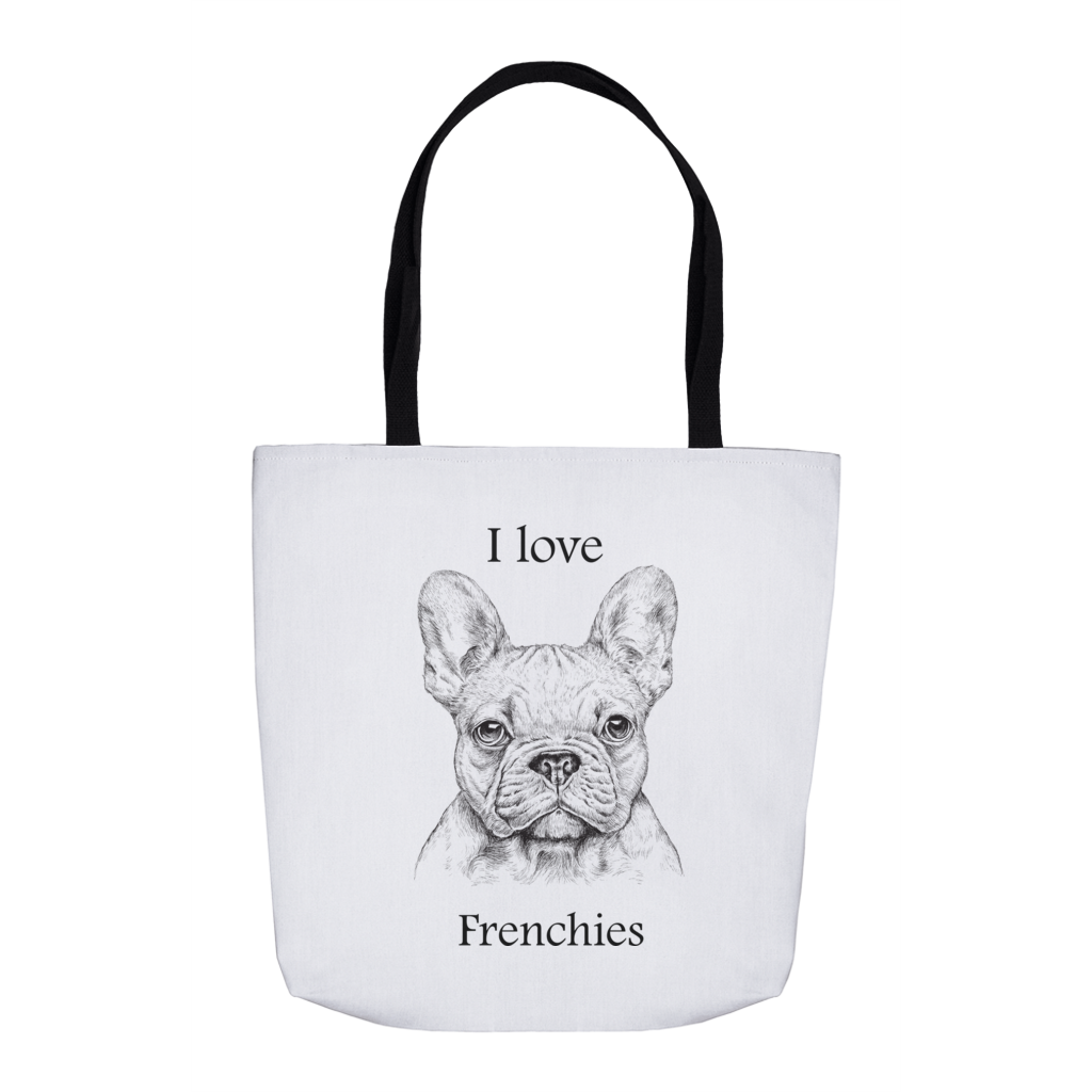 I love Frenchies Tote Bag