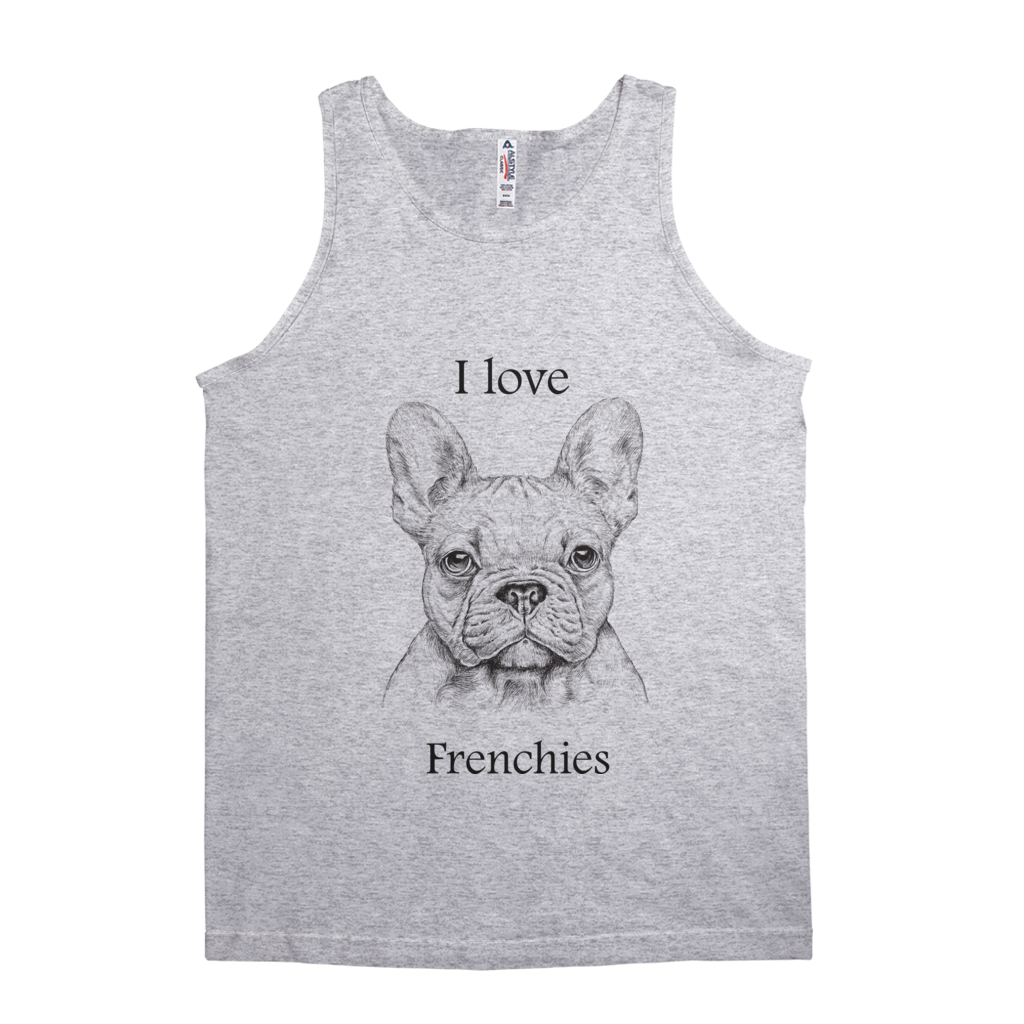 I love Frenchie Tank Top - Unisex