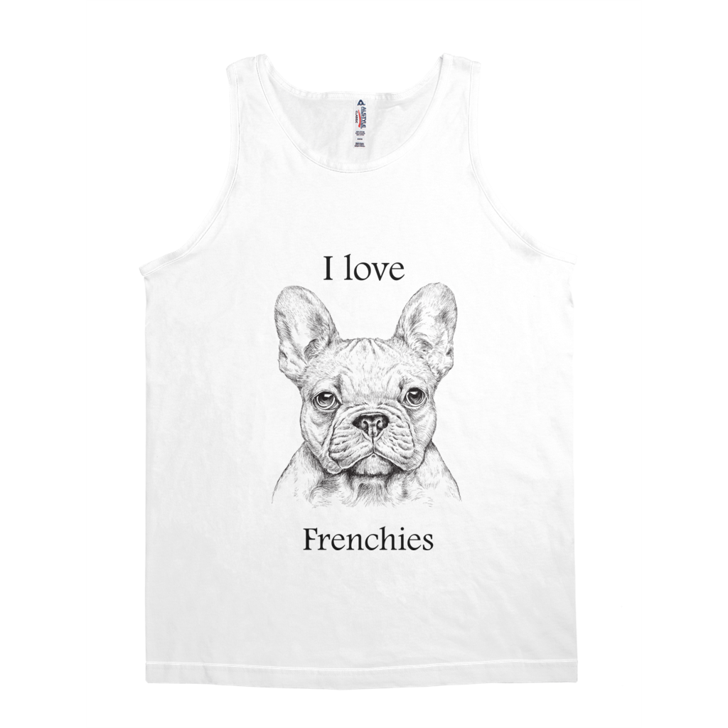 I love Frenchie Tank Top - Unisex