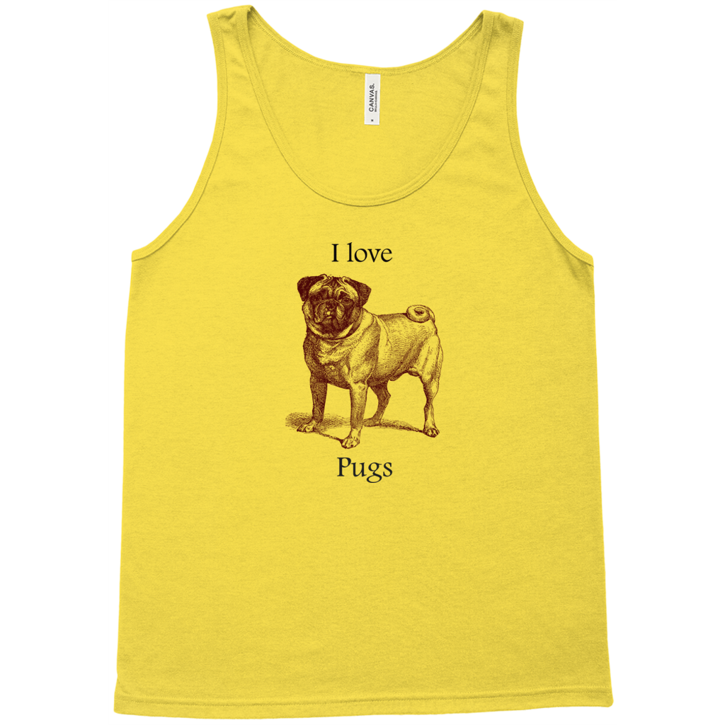 I love Pugs Tank Tops (unisex)