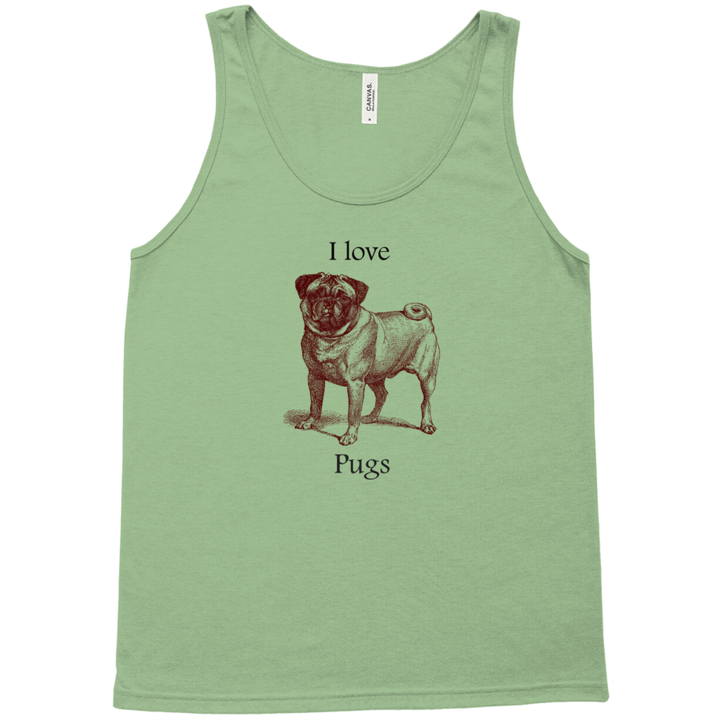 I love Pugs Tank Tops (unisex)