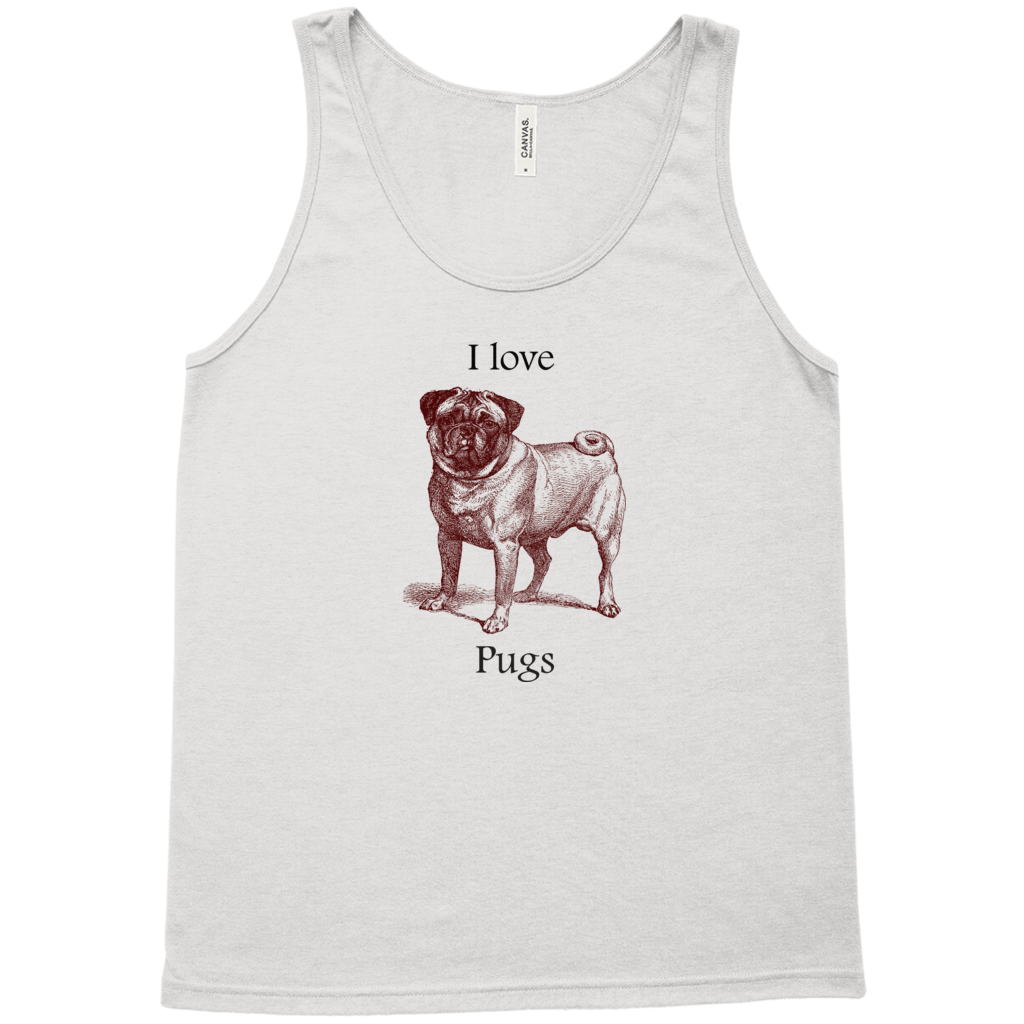I love Pugs Tank Tops (unisex)