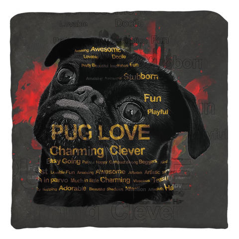 Image of Pug Throw Pillows