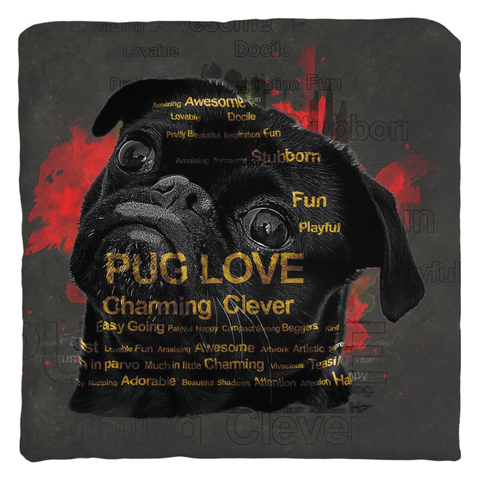 Image of Pug Throw Pillows