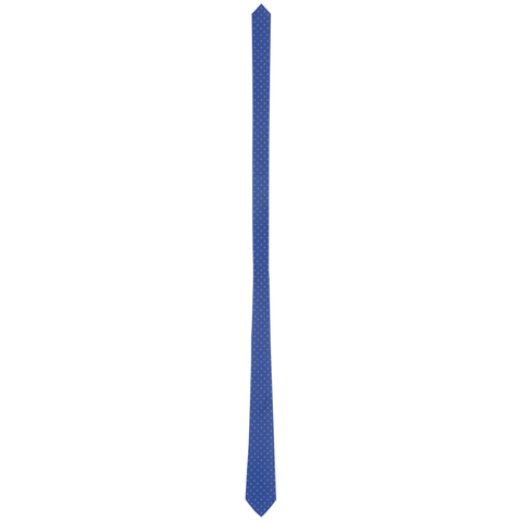 Image of Nautical Neck Tie Blue with Small Anchors - Father's Day Gift