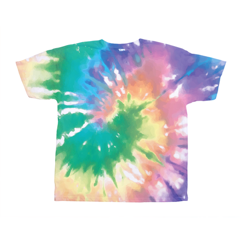 Image of Hippie/ Pastel Rainbow/ Tie Dye T-shirt.