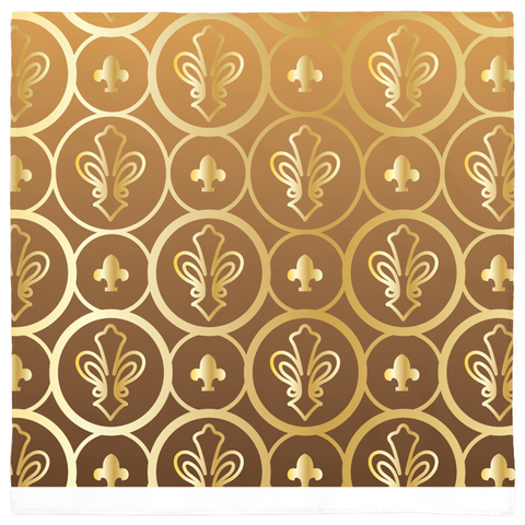 Image of Pet Bandanas- Gold Pattern Design