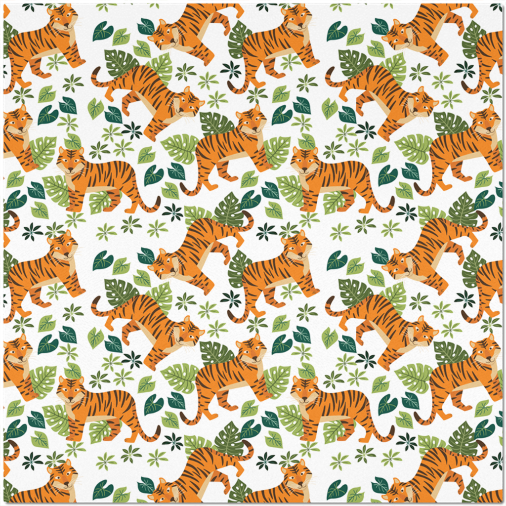 Placemat with Tiger Design