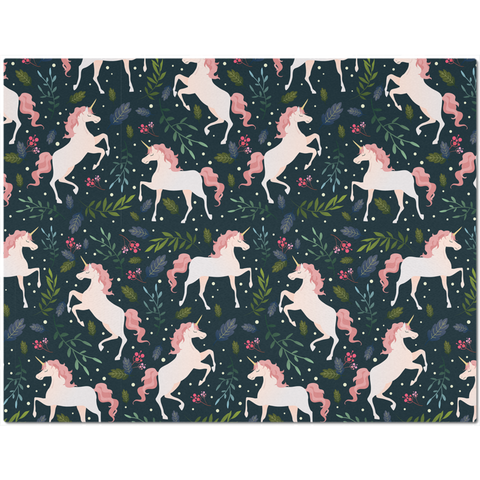 Image of Placemat with Pink Unicorn Design