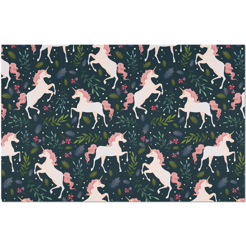 Image of Placemat with Pink Unicorn Design
