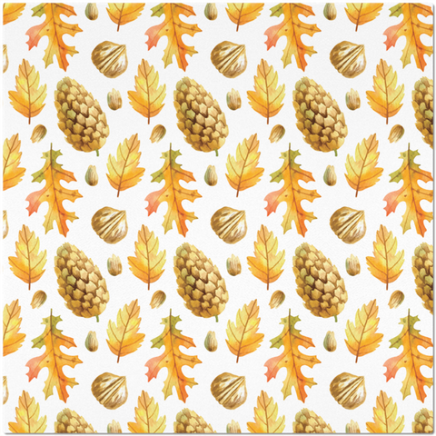 Image of Pine cones and Dried Leaves- Autumn Inspired Placemat