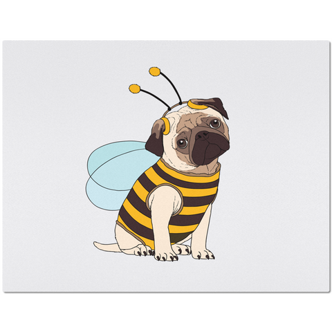 Image of Placemat with Cute Pug Design