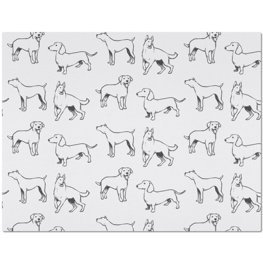 Placemat with Different Dog Breed Pattern